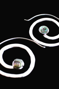 Abalone Swirl Earrings