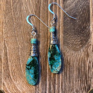 Chrysocolla Earring