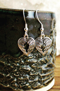 Angel Heart Wing Earrings