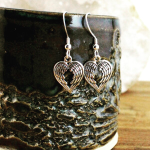 Angel Heart Wing Earrings