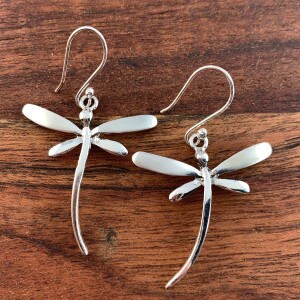 Sterling Silver Dragonfly Earrings