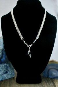 Simple Sterling And Swarovski Necklace