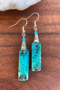 The Chrysocolla Earring