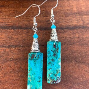 The Chrysocolla Earring