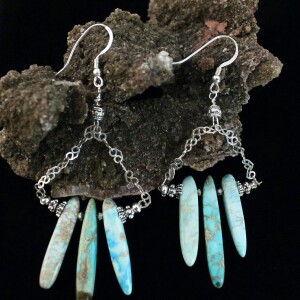 The Larimar Inspired Earring