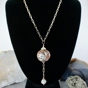 Classy Glass Y Necklace