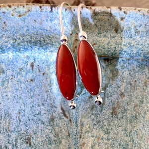 Red Onyx & Sterling