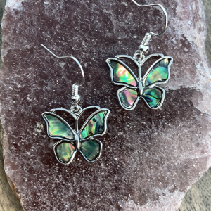 Abalone Butterfly Earring