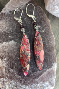 Pink Jasper Jive Earrings