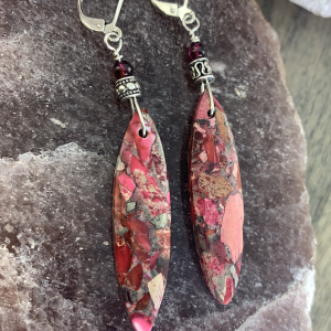 Pink Jasper Jive Earrings