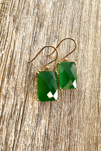 Green Onyx Earring