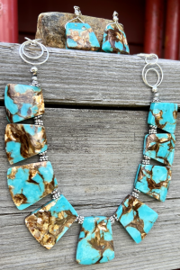 The Bronzed Turquoise Necklace