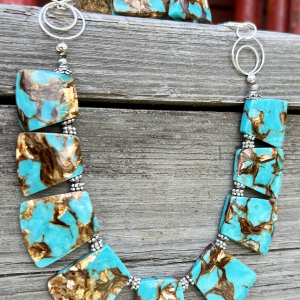 The Bronzed Turquoise Necklace