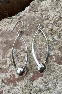 Sterling Swinger Earring