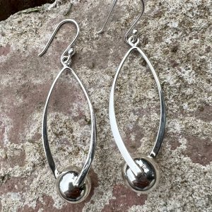 Sterling Swinger Earring