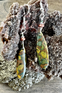 Rainbow Orbicular Jasper Earrings