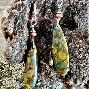 Rainbow Orbicular Jasper Earrings