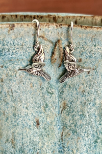 Sterling Hummingbird Earrings