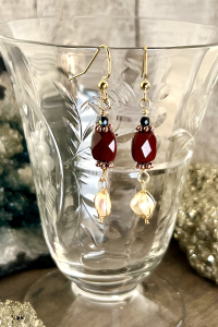 The Mookaite Pearl Earring