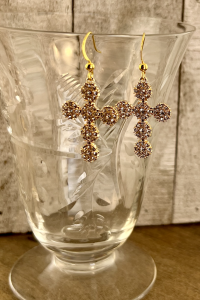 The Ornate Cross Earring