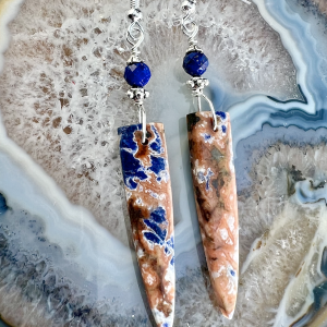 Spiked Sodalite Earrings