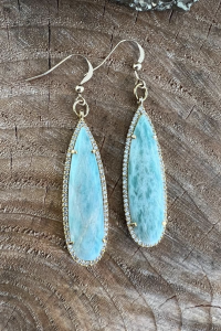 Amazonite Love Earrings