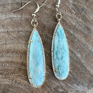 Amazonite Love Earrings