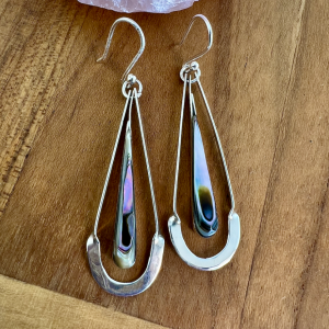 Abalone Swing Earrings