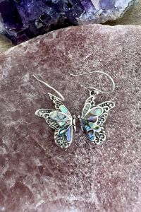 Abalone Butterfly Earring