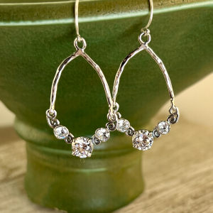 Sterling With CZ Earrings