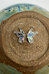 Abalone Butterfly Earrings