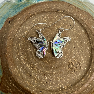 Abalone Butterfly Earrings