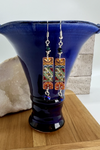 Scarlet Begonias Earrings