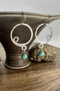 Ride The Wave Turquoise Earrings