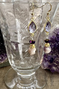 Glamorous Amethyst Earring