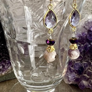 Glamorous Amethyst Earring