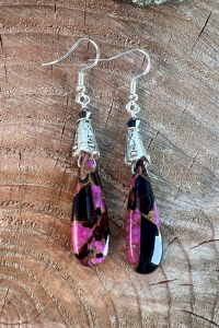 Pink Obsidian Earring