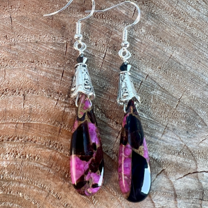 Pink Obsidian Earring