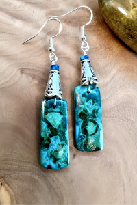 Chrysocolla Earring