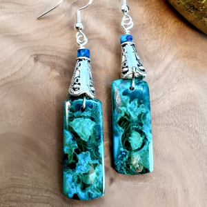 Chrysocolla Earring